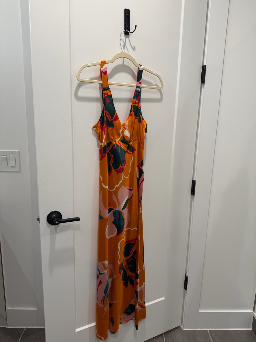 Reformation Multicolor Floral V-Neck Dress